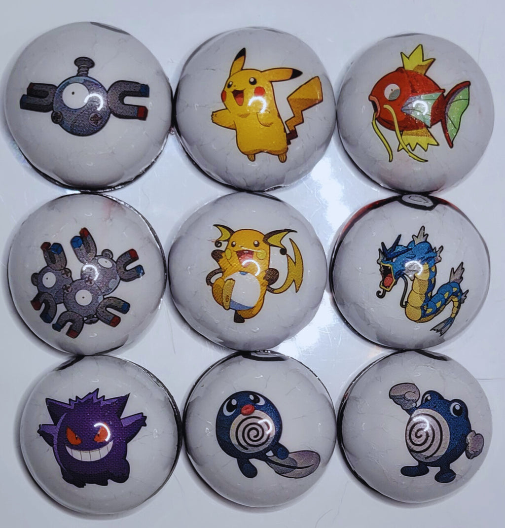 Handmade Pokemon Magnets - Charizard, Pikachu, Gengar and More